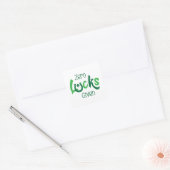 Zero Lucks Gegeven - Grappige St Patrick's Day Vierkante Sticker (Envelop)