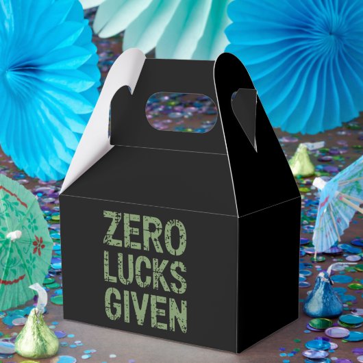 Zero Lucks Gezien St. Paddy's Day Hilarische Patri Bedankdoosjes (Feest)
