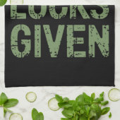 Zero Lucks Gezien St. Paddy's Day Hilarische Patri Theedoek (Gevouwen)