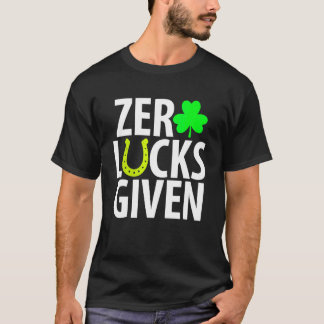Zero Lucks heeft grappige Shamrock St Patricks Day T-shirt