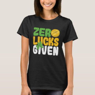 Zero Lucks krijgt grappige Sint-Patrick's Day Sham T-shirt