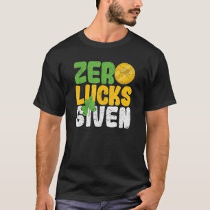 Zero Lucks krijgt grappige Sint-Patrick's Day Sham T-shirt