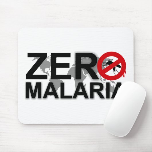 Zero Malaria Mousepad Muismat (Met muis)