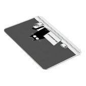 Zero Meowtivation Cat – Funny Lazy Work Cartoon Magneet (Rechterzijde)