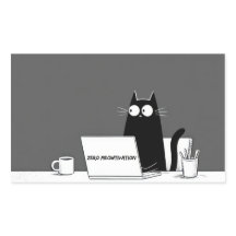 Zero motivatie Kat – Grappige Lui Werk Animatiekaa