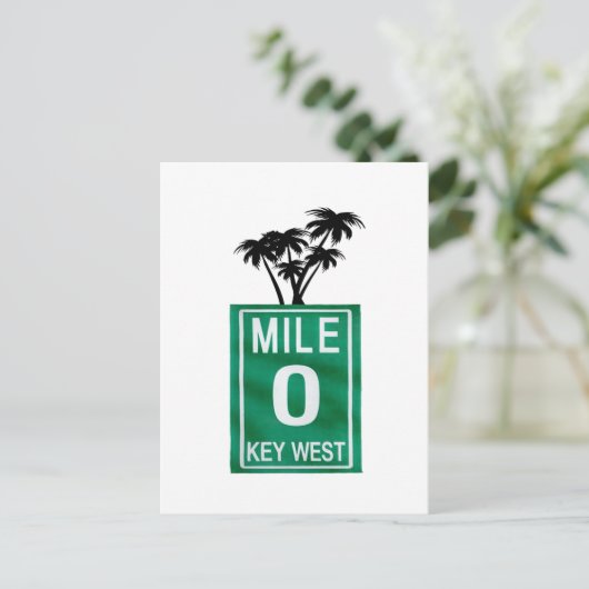 ZERO OM TE GAAN BRIEFKAART (Staand voorkant)