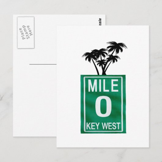 ZERO OM TE GAAN BRIEFKAART (Voorkant / Achterkant)