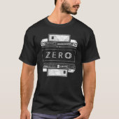ZERO Origineel (zwart met witte afdruk) T-shirt (Voorkant)