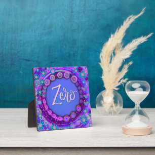 Zero Paarse Floral Whimsical Inspiration Ezel Fotoplaat
