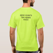 ZERO PLAATST TIEN JAAR!!!!!!!!!!!!!!!!!!!!!!!!!!!! T-SHIRT (Achterkant)