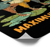 Zero Plans Maximum Vibes Funny Frog Hoodie Chill V Poster (Hoek)