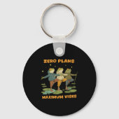Zero Plans Maximum Vibes Funny Frog Hoodie Chill V Sleutelhanger (Voorkant)