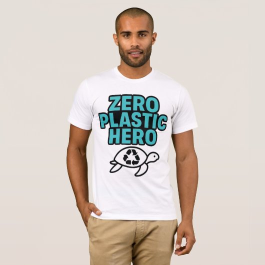 Zero Plastic Hero T-shirt (Voorkant volledig)