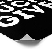 Zero Pucks Given - Grappig cadeau voor ijshockeysp Poster (Hoek)