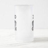 Zero Pucks Given (Hockey) Frosted Glass Beer Mug Matglas Bierpul (Center)