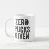 Zero Pucks Given Sarcastic Adult Hockey Men's Wome Koffiemok (Links)