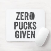 Zero Pucks Given Sarcastic Adult Hockey Men's Wome Muismat (Met muis)