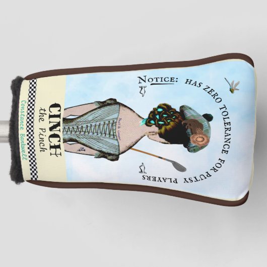 Zero-'Putsy'-Tolerance Lady's Putter Hoesje Golfheadcover (Voorkant)
