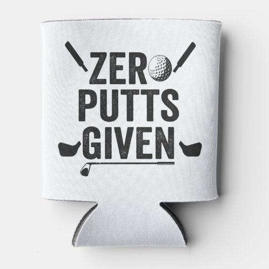 Zero putts Gegeven Grappige Golf Sport Golfen Papa Blikjeskoeler (Voorkant)