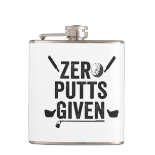 Zero putts Gegeven Grappige Golf Sport Golfen Papa Heupfles