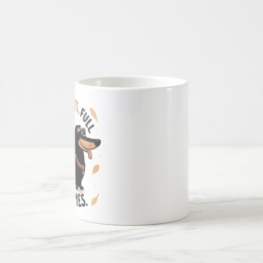 Zero Regrets Full Zoomies Mug – Funny Dachshund Koffiemok (Center)