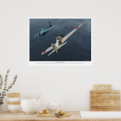 Zero-strijder"Saburo Sakai" Poster (Keuken)