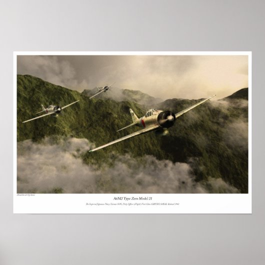 Zero-strijder"Saburo Sakai" Poster (Voorkant)