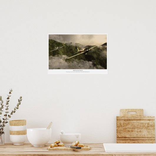 Zero-strijder"Saburo Sakai" Poster (Keuken)