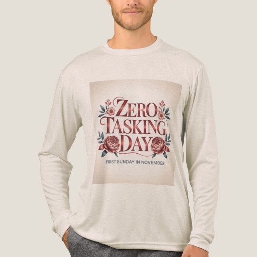 Zero Tasking Day Tri-Blend Shirt (Voorkant volledig)