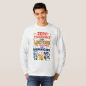 Zero Tolerance voor Lactose Funny T-shirt (Voorkant volledig)