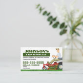 Zero Turn Lawn Care Visitekaartje (Staand voorkant)