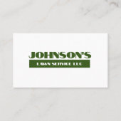 Zero Turn Lawn Care Visitekaartje (Achterkant)