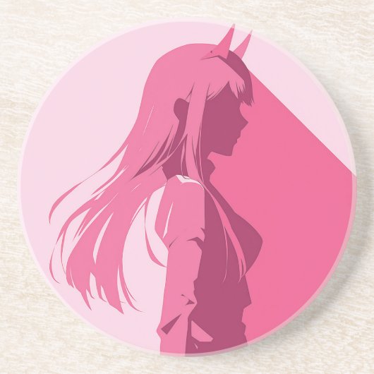 Zero Two - Darling in de Verenigde Staten | Onderz Zandsteen Onderzetter (Voorkant)