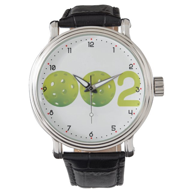Zero Two - pickleball score Horloge (Voorkant)