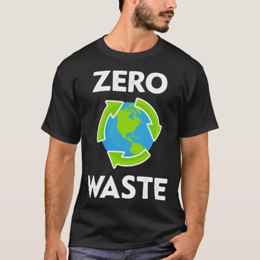 Zero Waste Earth Day Milieu Leraar Anti P T-shirt (Voorkant)