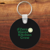 Zero Waste Kitchen Crew Sustainability Design  Sleutelhanger (Voorkant)