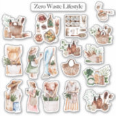 Zero Waste Lifestyle Self Care Bullet Journal Sticker (Voorkant)
