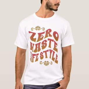 Zero Waste Lifestyle Typografie T-shirt