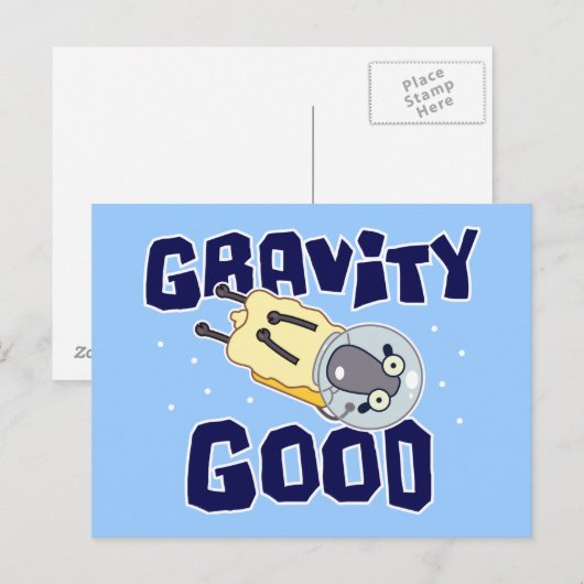 Zero-zwaartekracht schapen briefkaart (Voorkant / Achterkant)