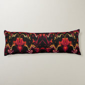 Zero zwaartekracht Schilderen Abstract in Oranje e Lichaamskussen (Achterkant)