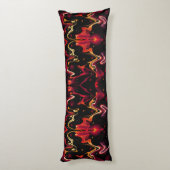 Zero zwaartekracht Schilderen Abstract in Oranje e Lichaamskussen (Achterkant (Verticaal))