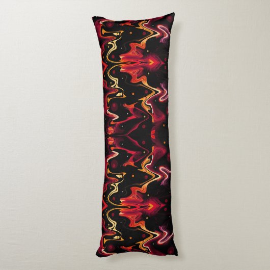 Zero zwaartekracht Schilderen Abstract in Oranje e Lichaamskussen (Achterkant (Verticaal))