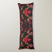 Zero zwaartekracht Schilderen Abstract in Oranje e Lichaamskussen (Achterkant (Verticaal))