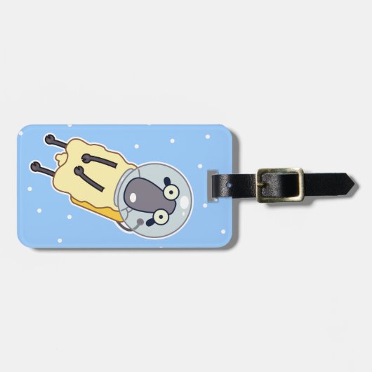 Zero-zwaartekrachtschaap Bagagelabel (Voorkant horizontaal)