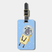 Zero-zwaartekrachtschaap Bagagelabel (Voorkant verticaal)