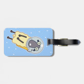 Zero-zwaartekrachtschaap Bagagelabel (Achterkant horizontaal)