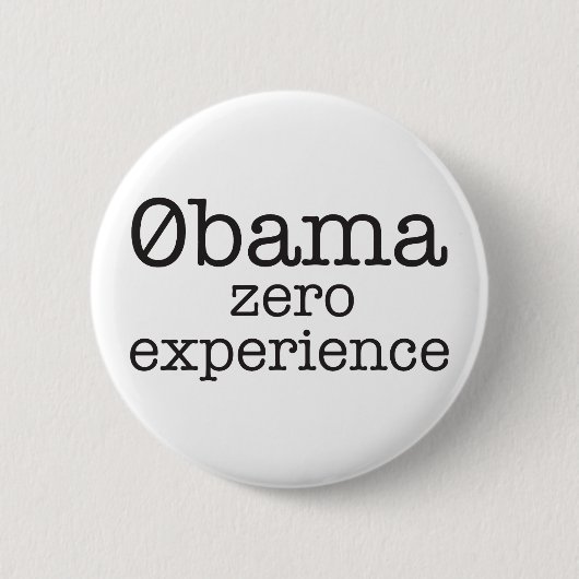 Zerobama Obama Zero Experience Button (Voorkant)