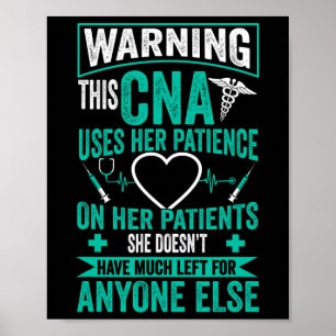 Zertifizierte Pflegeistentin Geschenk kan verpleeg Poster