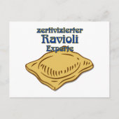 Zertivizierter Ravioli Experte Pasta Zitat  Briefkaart (Voorkant)