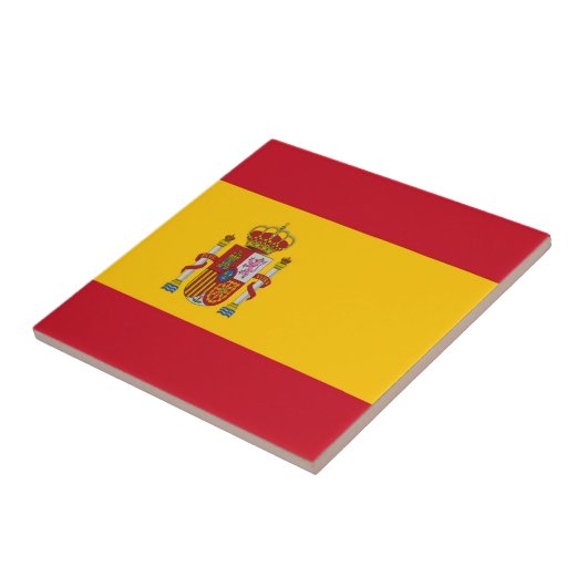 zES001 SPAANSE VLAG, Spanje, Tegeltje (Zijkant)